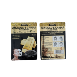 Maska ZŁOTO I KAWIOR w PŁACHCIE  Face Mask- HAOKALI - 30 ml