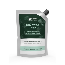 HISKIN Odżywka z CBD do włosów przetłuszczających ,opakowanie uzupełniające 700Ml