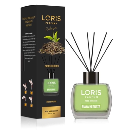 LORIS Zapach do domu BIAŁA  HERBATA - Patyczki- 120 ml