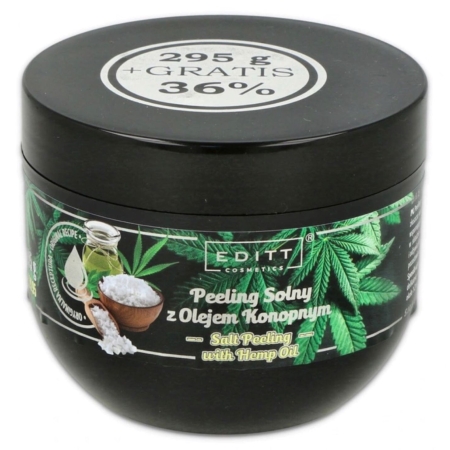 Peeling Solny do ciała z OLEJEM  KONOPNYM - 400 g