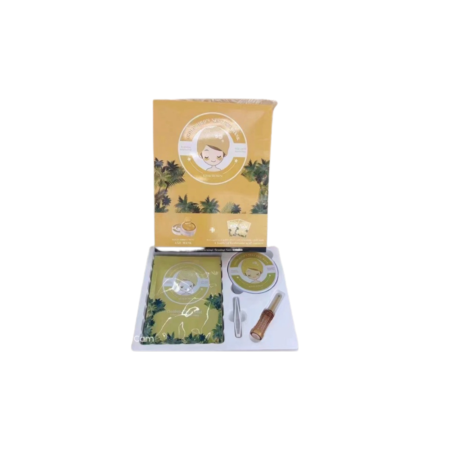 PŁATKI pod OCZY 60 szt.  + 7 MASEK - 25 ml  -odmładzających ZŁOTE  GNIAZDO + Butelka KWASU HIALURONOWEGO - 5 ml