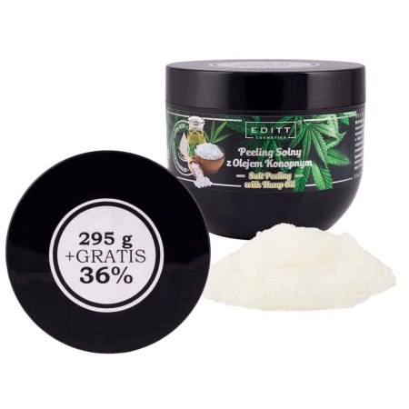 Peeling Solny do ciała z OLEJEM  KONOPNYM - 400 g