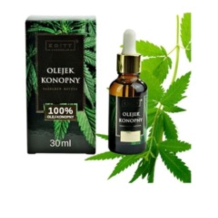 Olejek konopny 100% Olej Konopny do skóry i włosów Editt Cosmetics - 30 ml