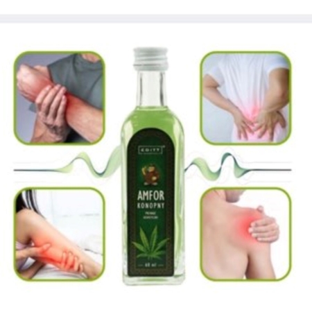 Amfor  KONOPNY Spirytusowy Płyn Ziołowy z Konopią - Editt Cosmetics - 60 ml