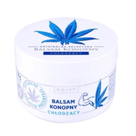 Balsam do ciała KONOPNY CHŁODZĄCY -SKURCZE Oryginalna receptura  Editt - 220 g