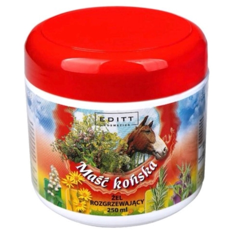 Maść Końska Żel ROZGRZEWAJĄCY - Zapalenie Stawów - Bóle Mięśni - Kręgosłupa - Reumatyzm- 250 ml