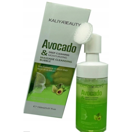 Pianka oczyszczająca do twarzy AVOCADO & DEEP CLEANING MOISTURIZING  - 150 ml, KaliyaBeauty