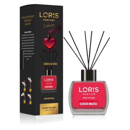 LORIS Zapach do domu ELIKSIR MIŁOŚCI - Patyczki- 120 ml