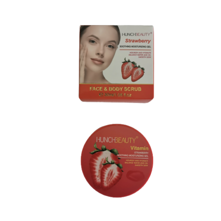 PEELING do TWARZY i Ciała TRUSKAWKA FACE& BODY SCRUB HUNCI BEAUTY - 30 ML