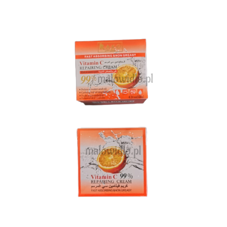 Krem do twarzy z WITAMINĄ C Przeciwzmarszczkowy NAPRAWCZY 99% SKUTECZNY - RAKO 120 g