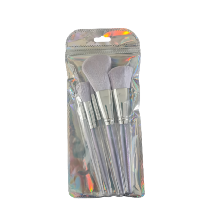 PĘDZLE DO MAKIJAŻU OCZU PUDRU  PODKŁADU ROZŚWIETLACZA  ZESTAW 5 PĘDZELKÓW