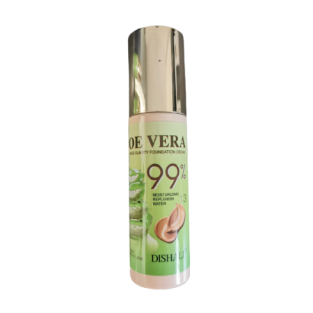 Podkład do twarzy z ALOESEM 99% ALOE VERA Nawilża , 3 - Kolory - DISHALI - 80 ml