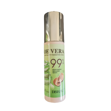 Podkład do twarzy z ALOESEM 99% ALOE VERA Nawilża , 3 - Kolory - DISHALI - 80 ml