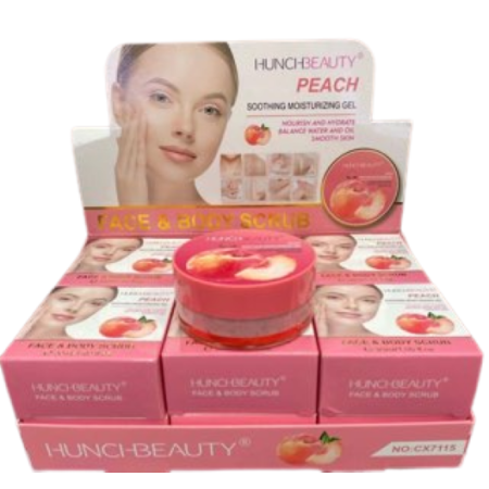 PEELING do TWARZY i Ciała BRZOSKWINIA FACE& BODY SCRUB HUNCI BEAUTY - 30 ML