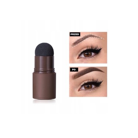 STEMPEL DO BRWI + SZABLONY +SZCZOTECZKA DARK BROWN