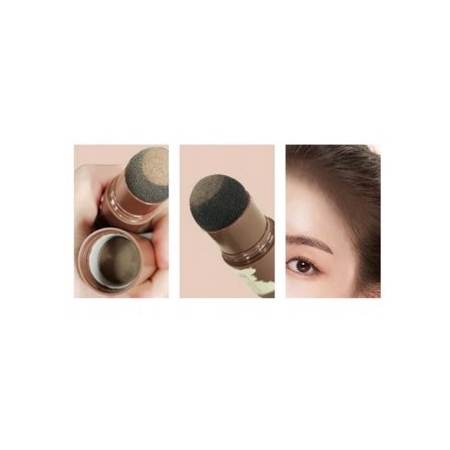 STEMPEL DO BRWI + SZABLONY +SZCZOTECZKA DARK BROWN