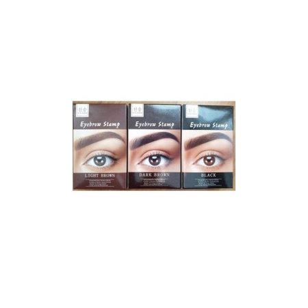 STEMPEL DO BRWI + SZABLONY +SZCZOTECZKA DARK BROWN