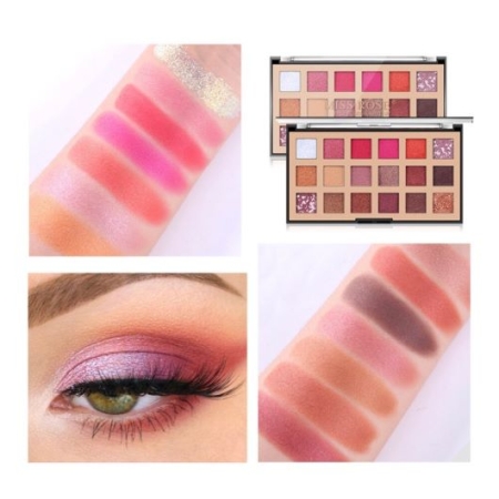 PALETKA CIENI MISS ROSE 18 KOLORÓW MIX Wykończeń