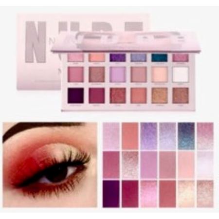 PALETKA CIENI  NEW NUDE 18 KOLORÓW MIX Wykończeń
