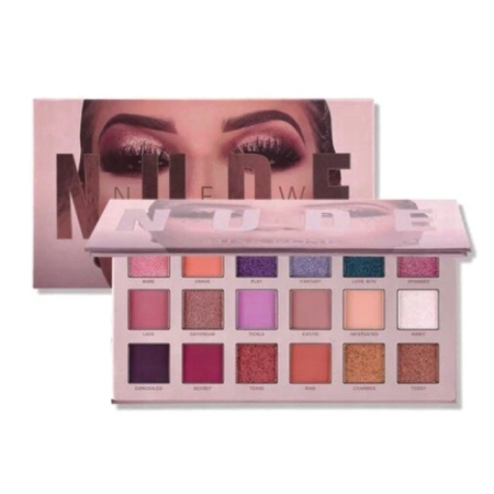 PALETKA CIENI  NEW NUDE 18 KOLORÓW MIX Wykończeń