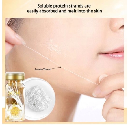 HIH Zestaw Nici Proteinowe Kolagenowe Liftingujące - 8 buteleczek x 20szt. (160szt.)