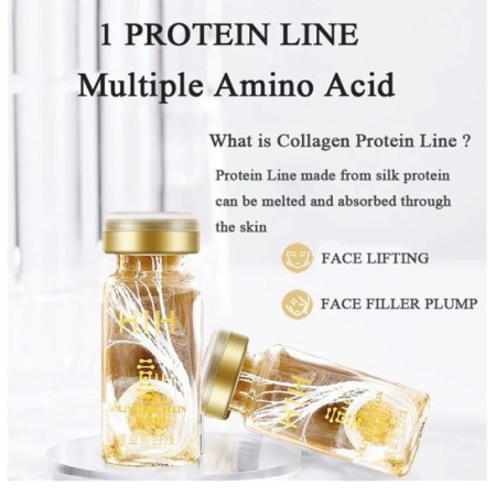 HIH Zestaw Nici Proteinowe Kolagenowe Liftingujące - 8 buteleczek x 20szt. (160szt.)