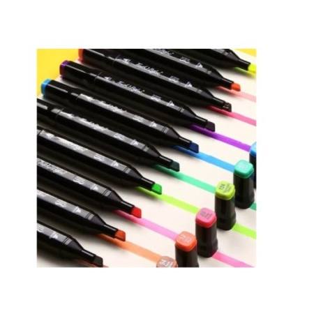 Markery Alkoholowe Dwustronne Zestaw 120szt.+Torba Gratis