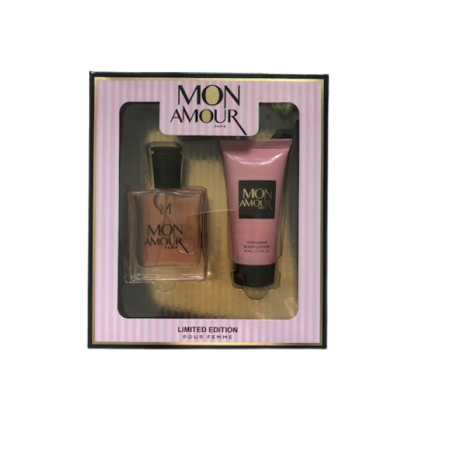 ZESTAW DAMSKI MON AMOUR Perfumy Damskie 50ml + Balsam do ciała 50ml