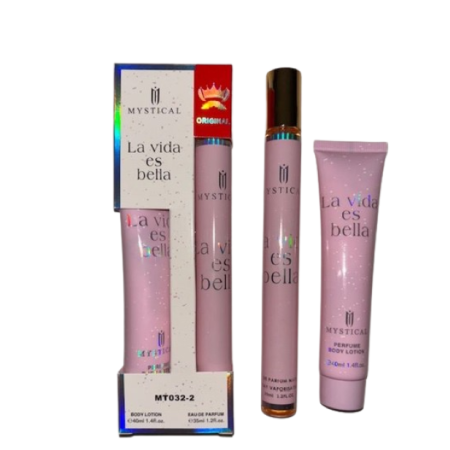 ZESTAW DAMSKI  La Vida es bella  Perfumetka 35ml + Perfumowany Balsam do ciała 40ml