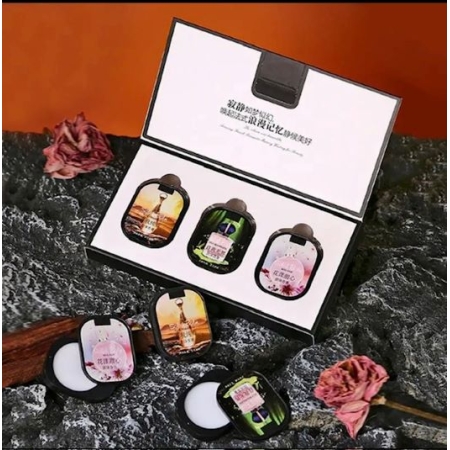 ZESTAW 3 szt. FEROMONY Perfumy w balsamie Zmysłowe Kobiece Uwodzicielskie