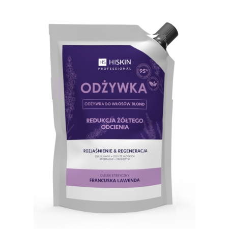 HISKIN Odżywka do włosów BLOND  rozjaśnianie & regeneracja redukcja żółtawych odcieni -700 ml