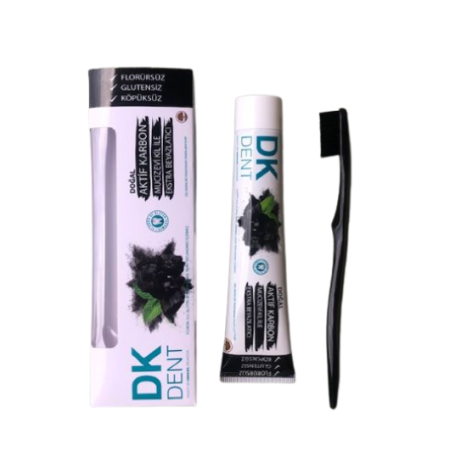 Pasta do zębów Wybielająca z Naturalnym Aktywnym Węglem - 75ml + Szczoteczka