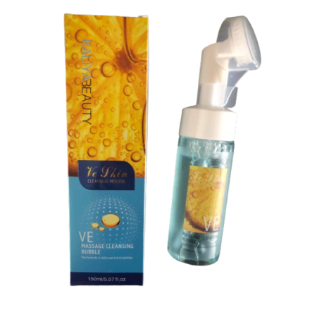 Pianka oczyszczająca do twarzy z VITAMINĄ E VE MASSAGE Cleansing Bubble - 150 ml, KaliyaBeauty